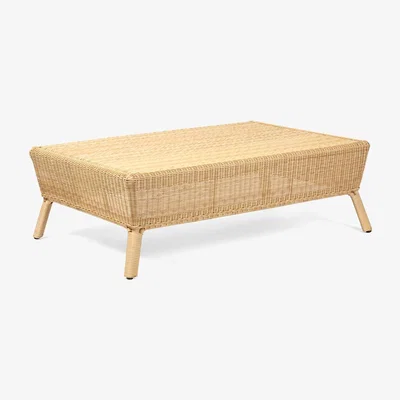 Amara Made Goods - Dunley Outdoor Coffee Table - Natural Wicker