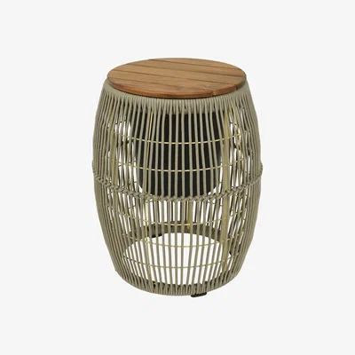 Amara AMARA Outdoors - Outdoor Rope Weave Side Table - Beige