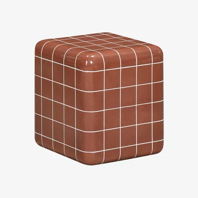 Barker and Stonehouse Rico Tiled Garden Side Table, Red | Barker & Stonehouse