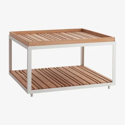 Barker and Stonehouse Cane Line Level Large Base Cofee Table With Set Of 2 Tops | Barker & Stonehouse