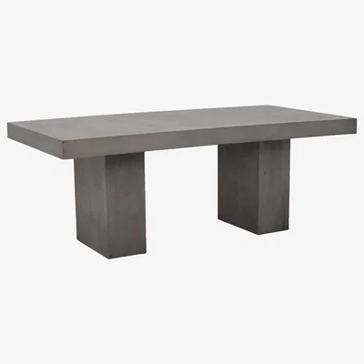 Barker and Stonehouse Geradis Solid Dining Table, Concrete