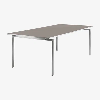 Barker and Stonehouse Barlow Tyrie Mercury Table 220x101x74cm, Grey | W220cm | Barker & Stonehouse