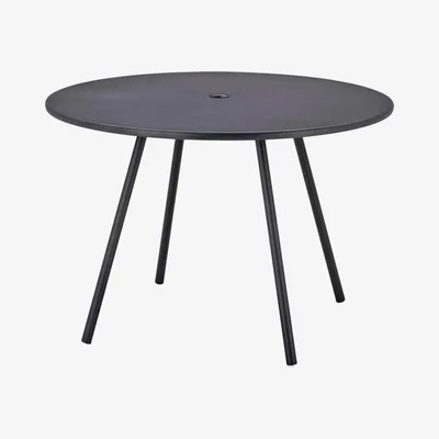 Barker and Stonehouse Cane-line Area Garden Dining Table, Black