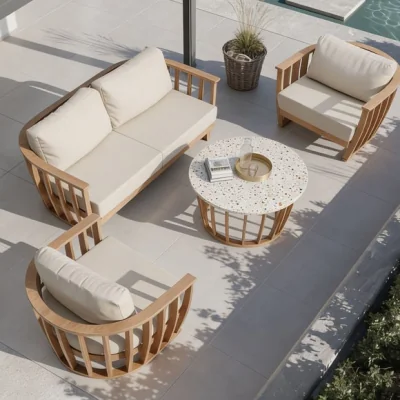 Dunelm Lucca 5 Seater Garden Lounging Set With Coffee Table