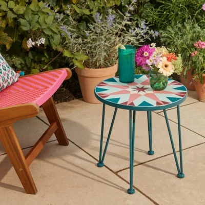 Dunelm Sophie Robinson Riad Star Mosaic Side Table