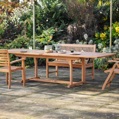 Dunelm Piper Extending Dining Table Natural