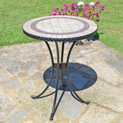 Dunelm Henderson 60cm Bistro Table Brown