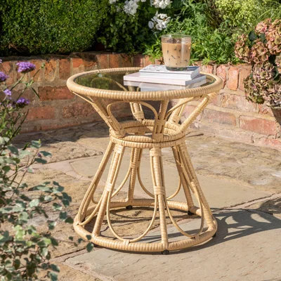 Dunelm Tahiti Side Table Brown