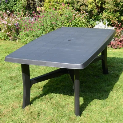 Dunelm Trapani 6 Seater Table Antracite Anthracite