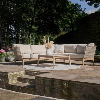 Dunelm Pacific Lifestyle Moeven Outdoor Corner Seating Set