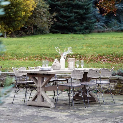 Dunelm Grasse Rectangle Dining Table Natural