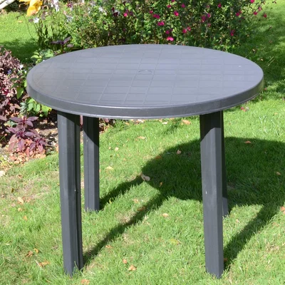 Dunelm Revello Round Table Anthracite Black