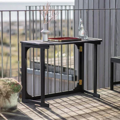 Dunelm Rimini Balcony Table Brown