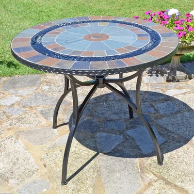 Dunelm Virginia 91cm Patio Table Green