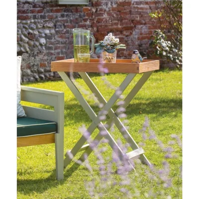Furniture123 Verdi Green Folding Butler Tray