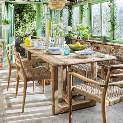 Graham & Green Graham and Green Noa Teak Medium Rectangular Outdoor Dining Table