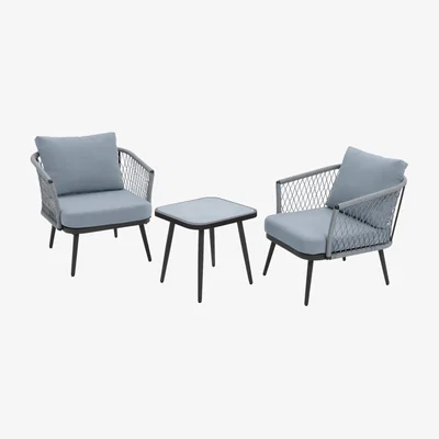 Habitat Habitat Somerset 2 Seater Rattan Effect Garden Bistro Set