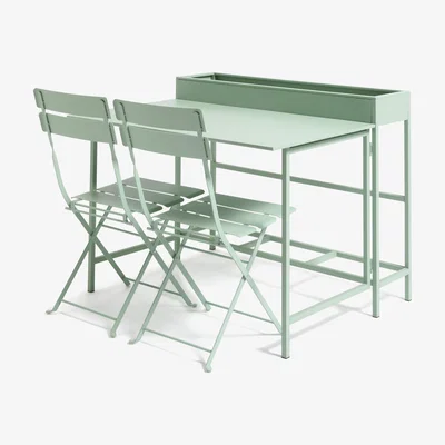 Habitat Habitat Trough 2 Seater Bistro Set - Green