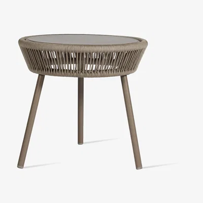 Heal's Vincent Sheppard Loop Outdoor Side Table Taupe Rope