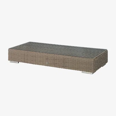 Heal's 4 Seasons Outdoor Kingston Coffee Table 180 x 80cm Glass Top