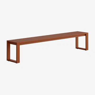 Heal's Case Eos Communal Garden Bench Rust - Heal's UK Outdoor Furniture