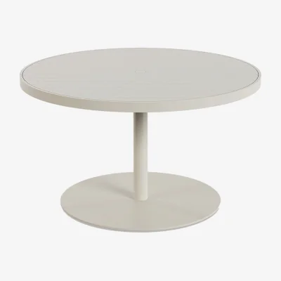 Heal's Case Eos Outdoor Round Dining Table Pebble Grey