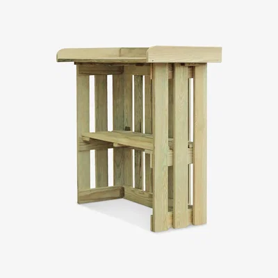 John Lewis Zest Wooden Folding Garden Bar, Natural