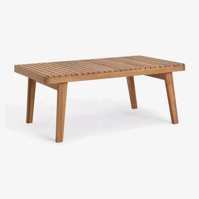 John Lewis John Lewis Mona Rectangular Garden Coffee Table, 103cm, FSC-Certified (Acacia Wood), Natural
