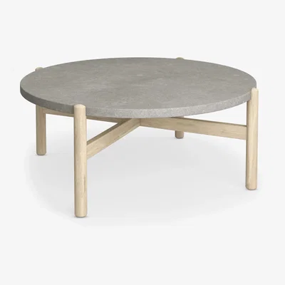 John Lewis John Lewis & Partners Cradle Round Garden Coffee Table, FSC-Certified (Acacia Wood)