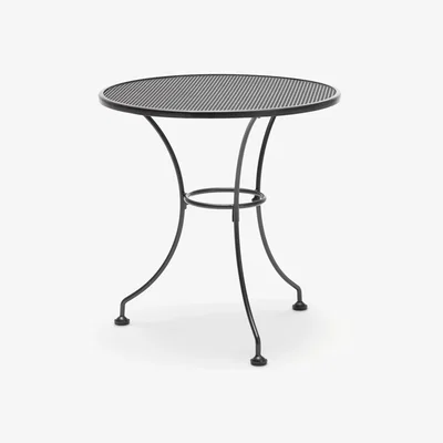 John Lewis John Lewis & Partners Henley by KETTLER 2-Seater Round Garden Bistro Table, 70cm, Iron Grey