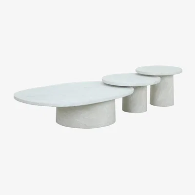 John Lewis KETTLER Luxor Garden Coffee Tables, Set of 3, Beige