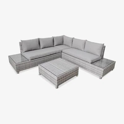 John Lewis LG Outdoor Monte Carlo 5-Seater Square Garden Table Lounge Set
