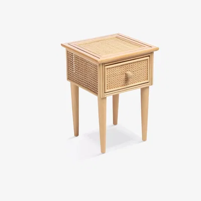 John Lewis Desser Chester Rattan Side/Lamp Table, Natural