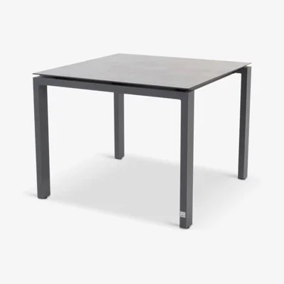 John Lewis 4 Seasons Outdoor Goa Square Garden Dining Table, 95cm, Anthracite/Slate