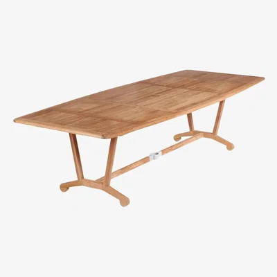 John Lewis Barlow Tyrie Chesapeake Rectangular Wooden Garden Dining Table, 280cm, Teak