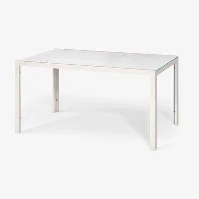 John Lewis John Lewis & Partners Miami Ceramic-Effect Glass Top 6-Seat Garden Table
