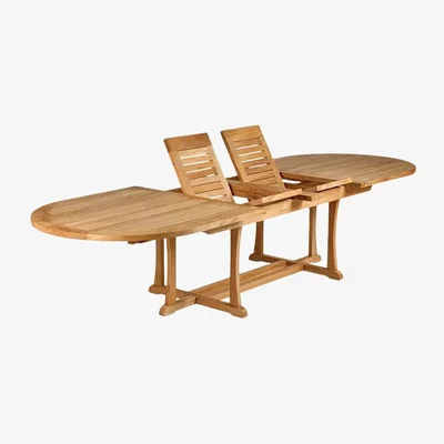John Lewis Barlow Tyrie Stirling Extending Wooden Garden Dining Table, 319cm, Teak