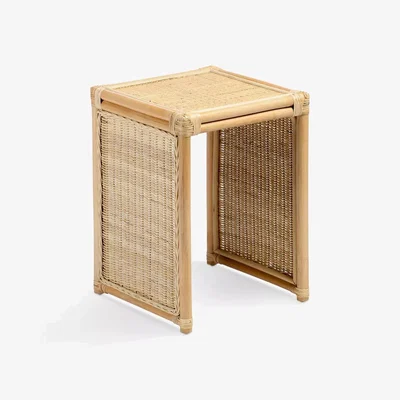 John Lewis Desser Eden Rattan Side/Lamp Table, Natural