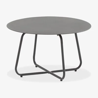 John Lewis 4 Seasons Outdoor Dali Round Garden Coffee Table, 58.5cm, Anthracite