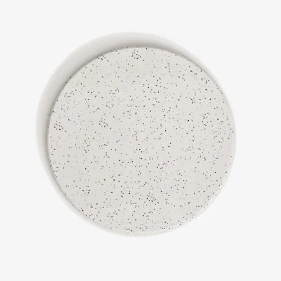 Kave Home Round outdoor table top Saura made of white terrazzo Ø 70 cm