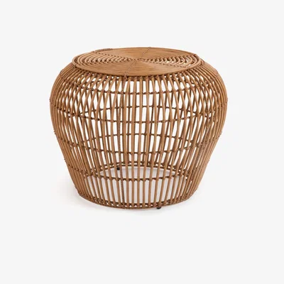 La Redoute Kafi Woven Resin Garden Coffee Table, Diameter 60 cm