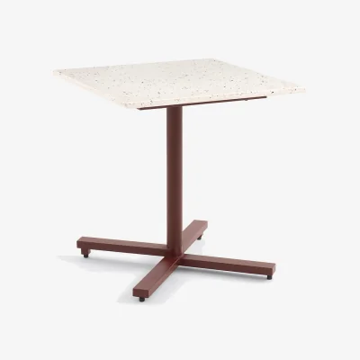 La Redoute Opala Garden Table with Fold-Down Terrazzo Table Top