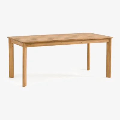 La Redoute Lia Rectangular Acacia Garden Dining Table (Seats 6-8)