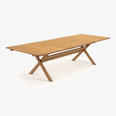 La Redoute Réalto Acacia Folding Garden Table with 2 Extensions
