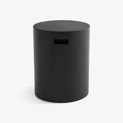La Redoute Raskin Round Cement-Effect Outdoor Side Table