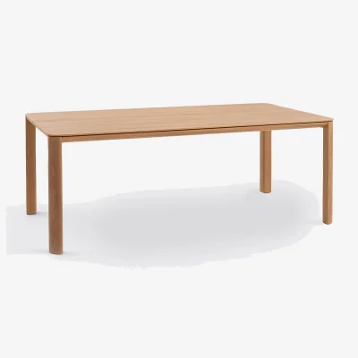 La Redoute Alumio Aluminium 6 To 8 Seater Garden Table in Teak Decor