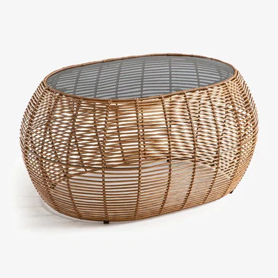 La Redoute Madalina Resin & Glass Oval Coffee Table