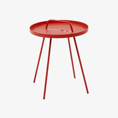 La Redoute Metal Rio Garden Table in Red