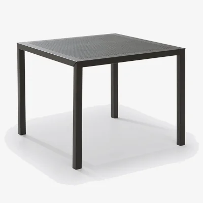 La Redoute Choe Square Perforated Metal Garden Table