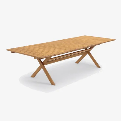 La Redoute Réalto Acacia Folding Garden Table with 2 Extensions